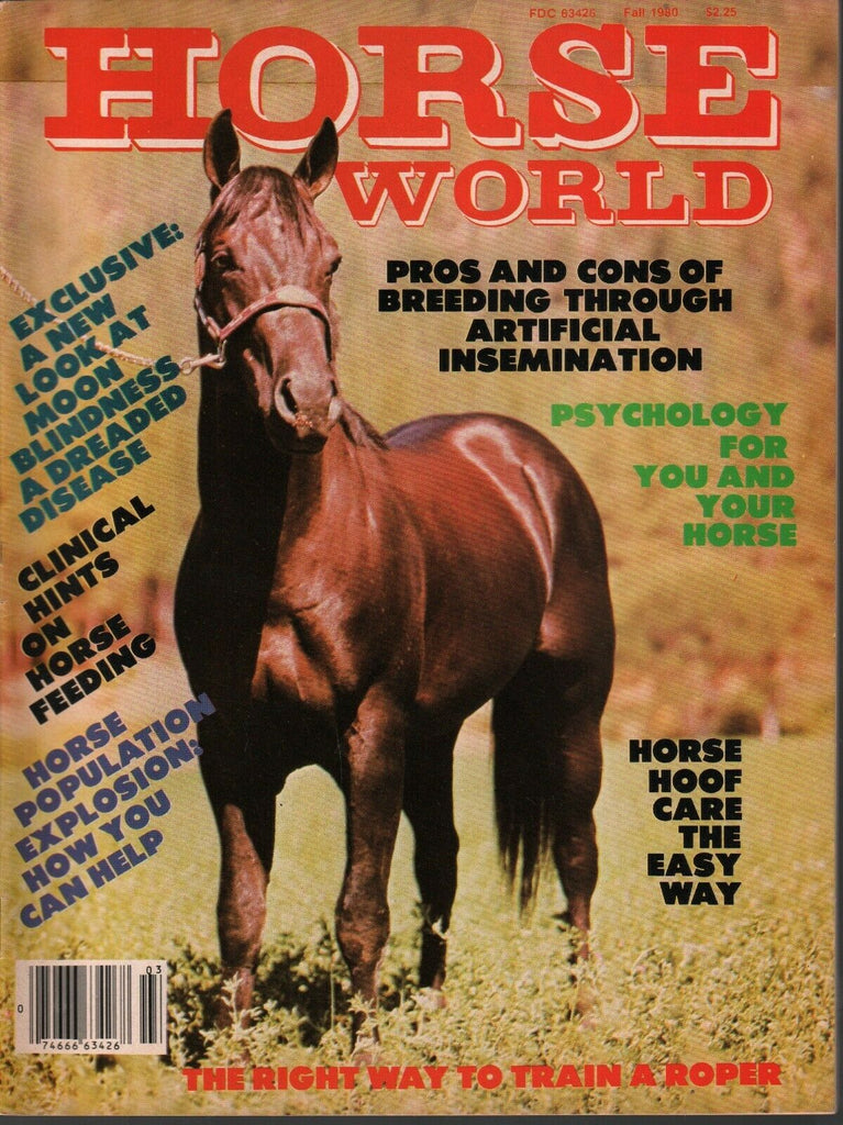 Horse World Fall 1980 First Issue Equine Horse Care Magazine 082520AME