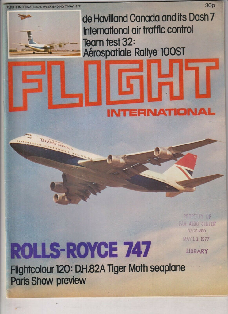 Flight International Mag Rolls-Royce 747 & Tiger Moth May 7, 1977 022120nonr