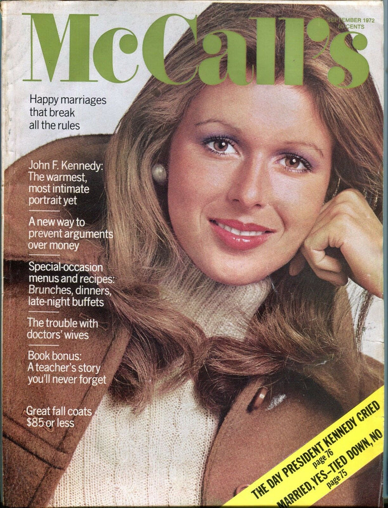 McCall's Magazine September 1972 John F. Kennedy EX 050217nonjhe