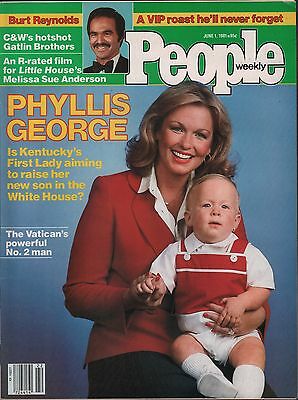 People Weekly June 1 1981 Phyllis George, Burt Reynolds EX 012716DBE