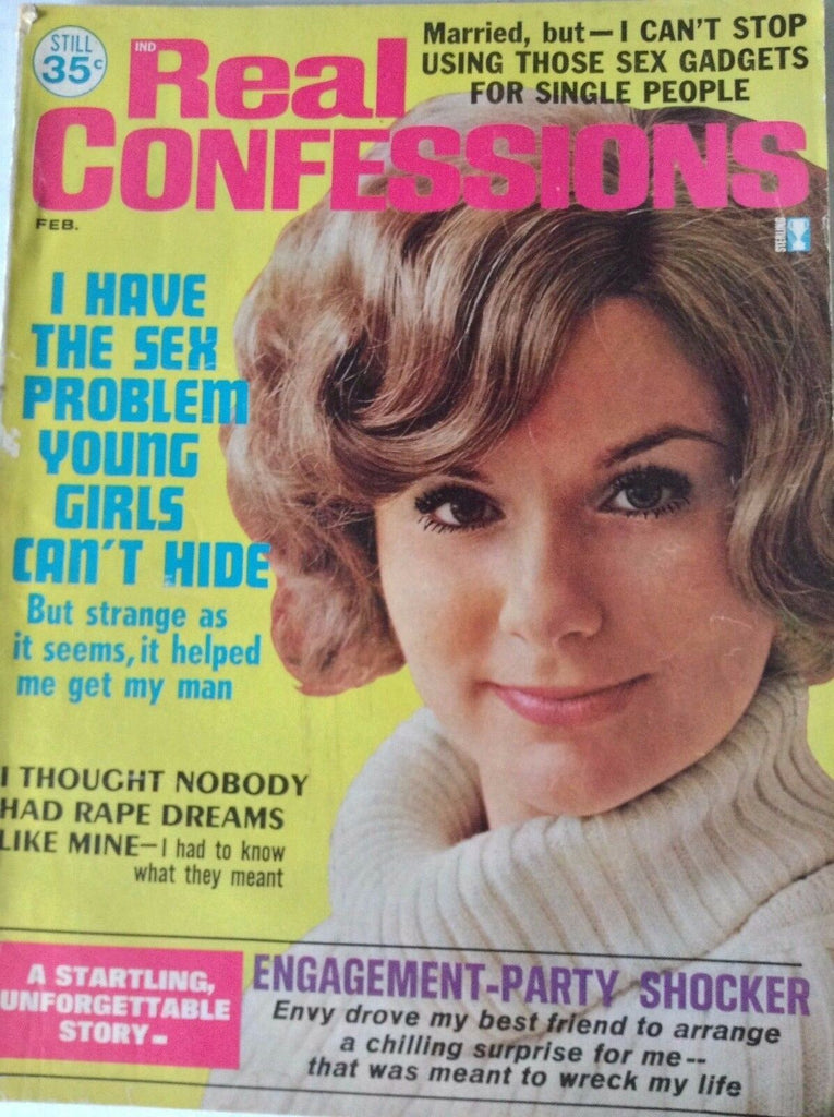 Real Confessions Magazine Engagement Party Shocker February 1972 082317nonrh2
