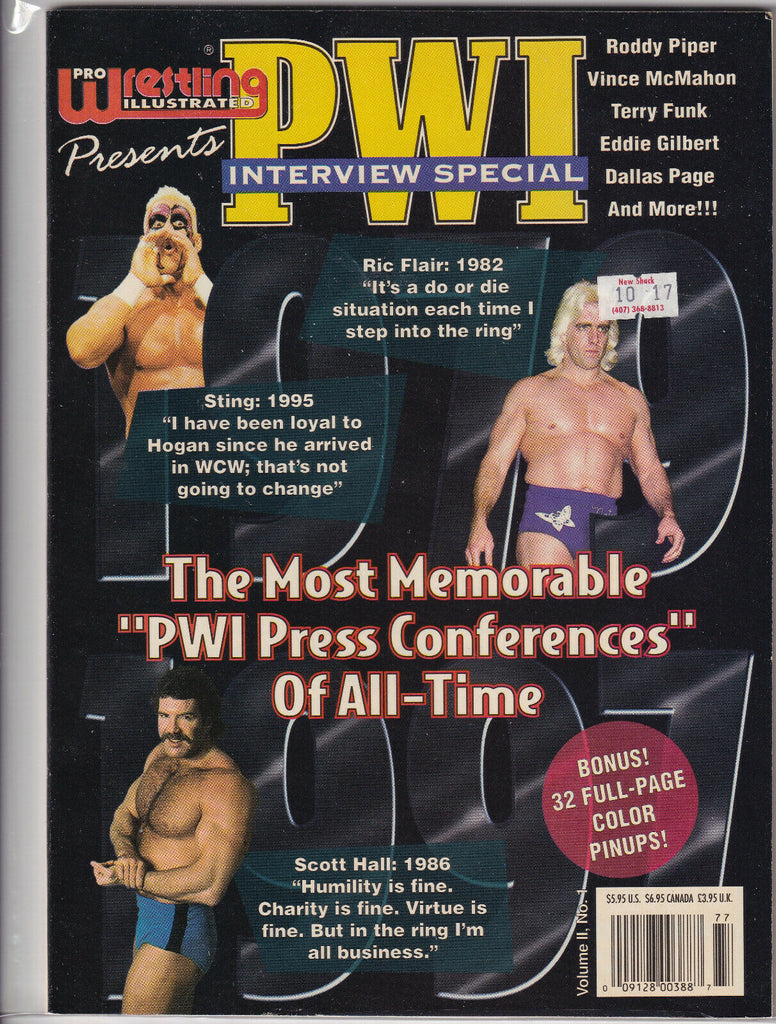 Pro Wrestling Illustrated Interviews Ric Flair Sting Vol.2 No.1 052219nonr