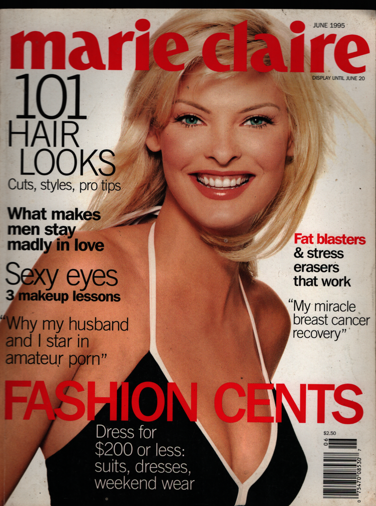 Marie Claire Fashion Magazine June 1995 Linda Evangelista 021821ame3
