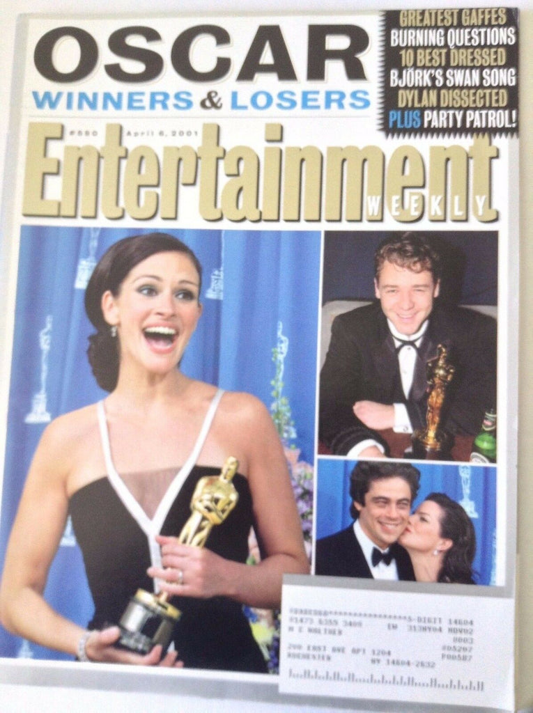 Entertainment Weekly Magazine Oscars Award Shoes April 6, 2001 051517nonrh