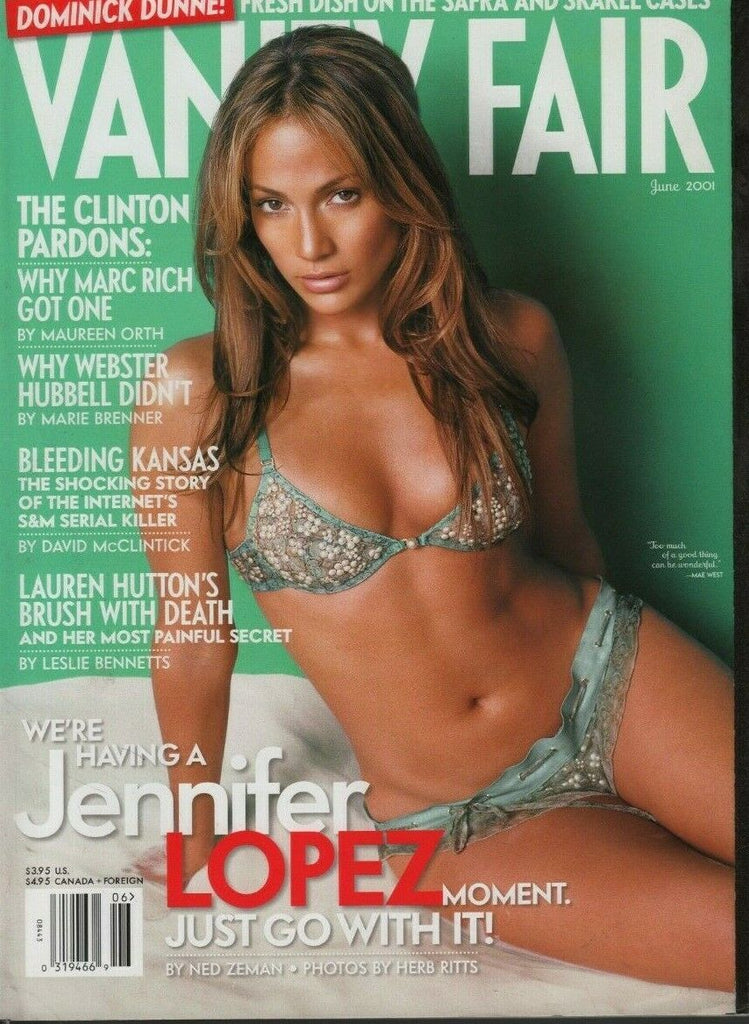 Vanity Fair June 2001 Jennifer Lopez Lauren Hutton 070919DBE