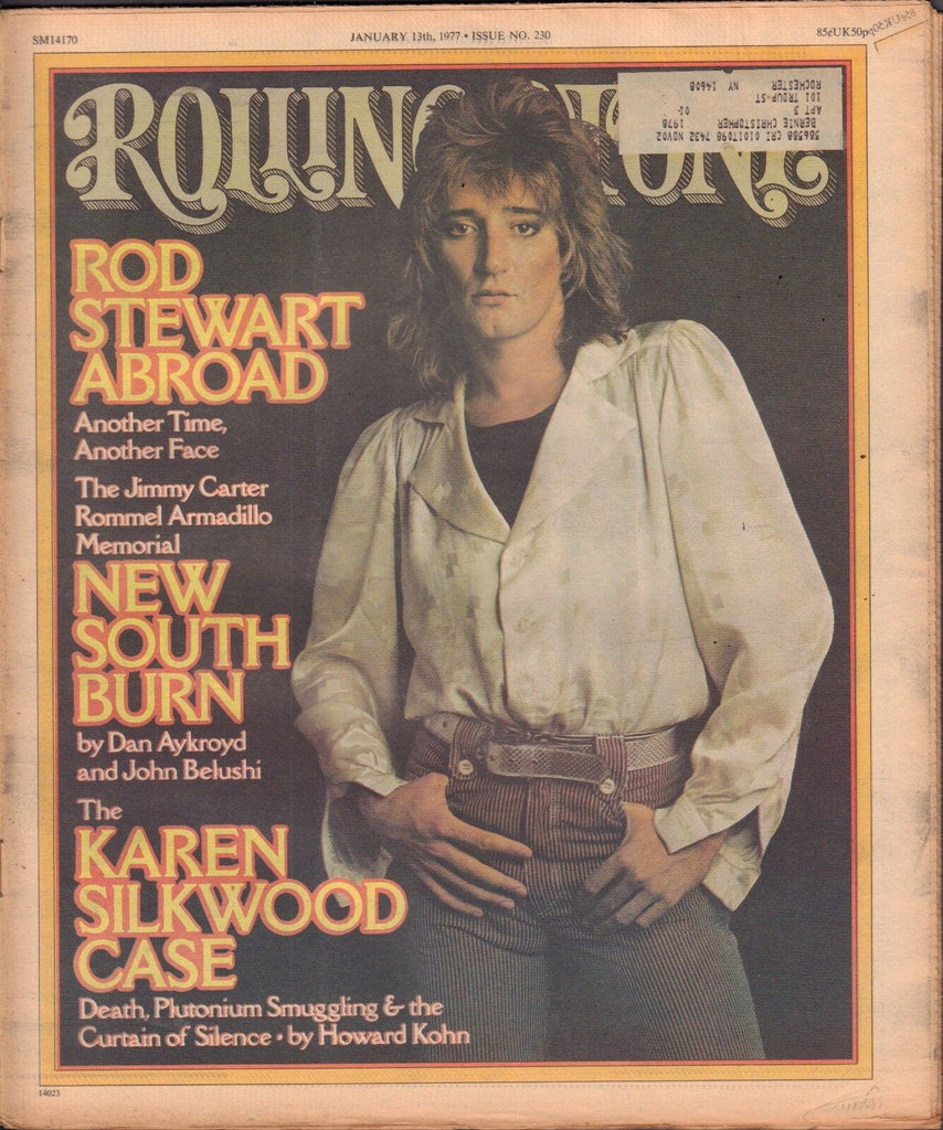 Rolling Stone January 13 1977 Rod Stewart, Karen Silkwood w/ML 122116DBE2