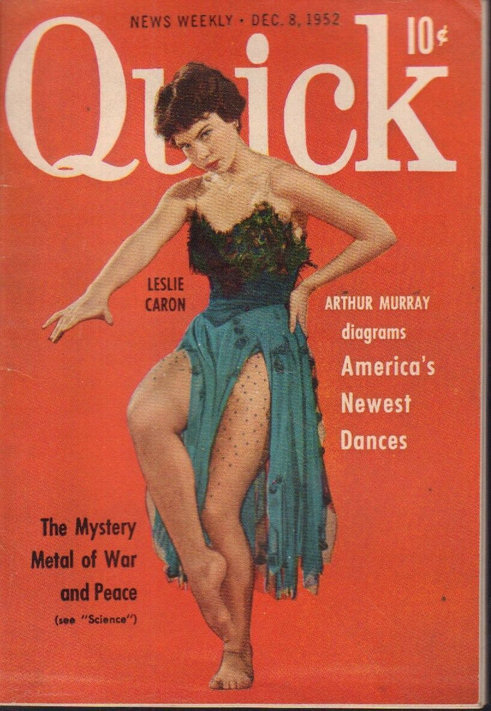 Quick News Weekly December 8 1952 Leslie Caron Cheesecake Pin Up 091318AME