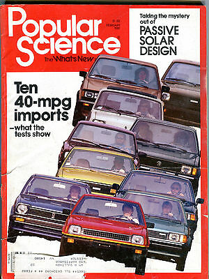 Popular Science Magazine February 1981 Ten 40-MPG Imports VGEX 032116jhe