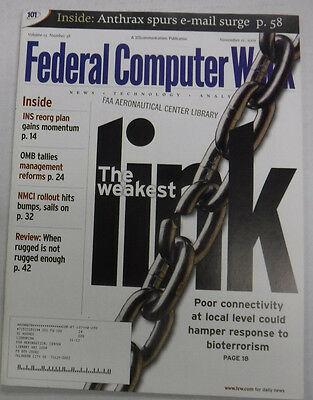 Federal Computer Week Magazine The Weakest Link November 2001 071415R