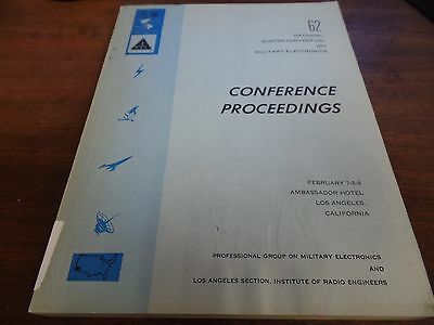 Winter Conventions on Military Electronics 1962 Vol 1 Ex-FAA Library 022916ame2