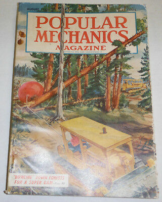 Popular Mechanics Magazine Bowling Down Forests For A Dam August 1950 091314R