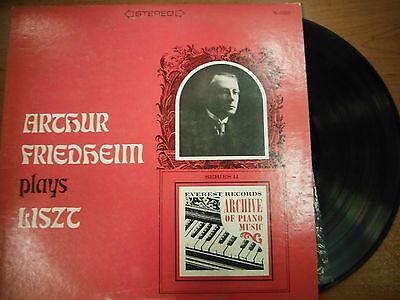 33 RPM Vinyl Arthur Friedheim Archive of Piano Music Everest Records 051215SM