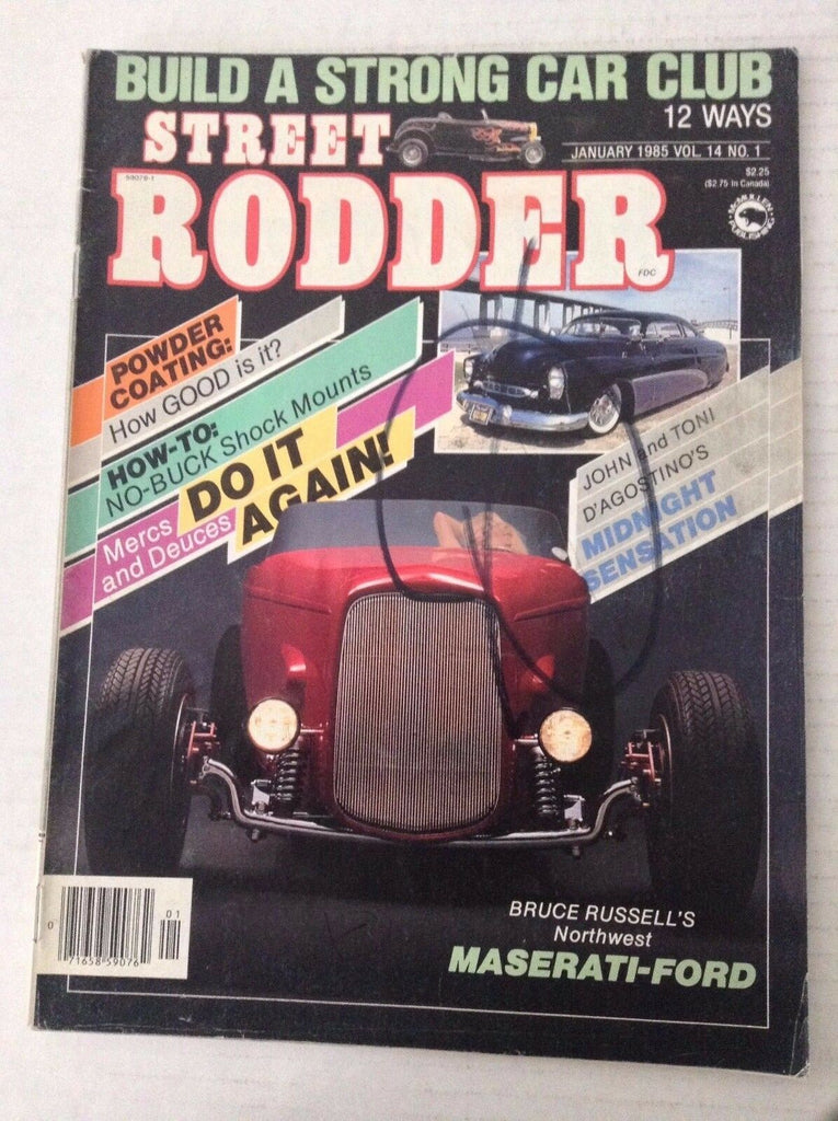 Street Rodder Magazine Powder Coating No Buck Shock January 1985 031517NONRH