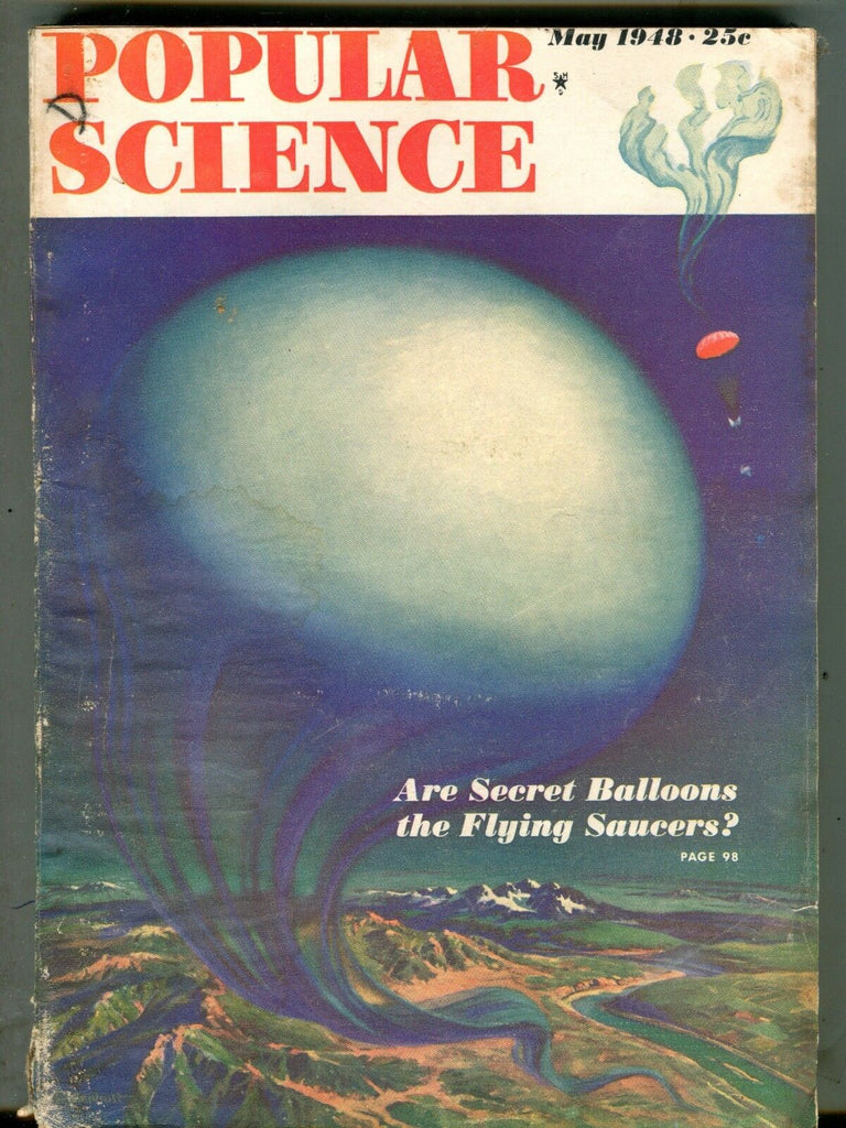 Popular Science Magazine May 1948 Secret Balloons Flying Saucers 070517nonjhe