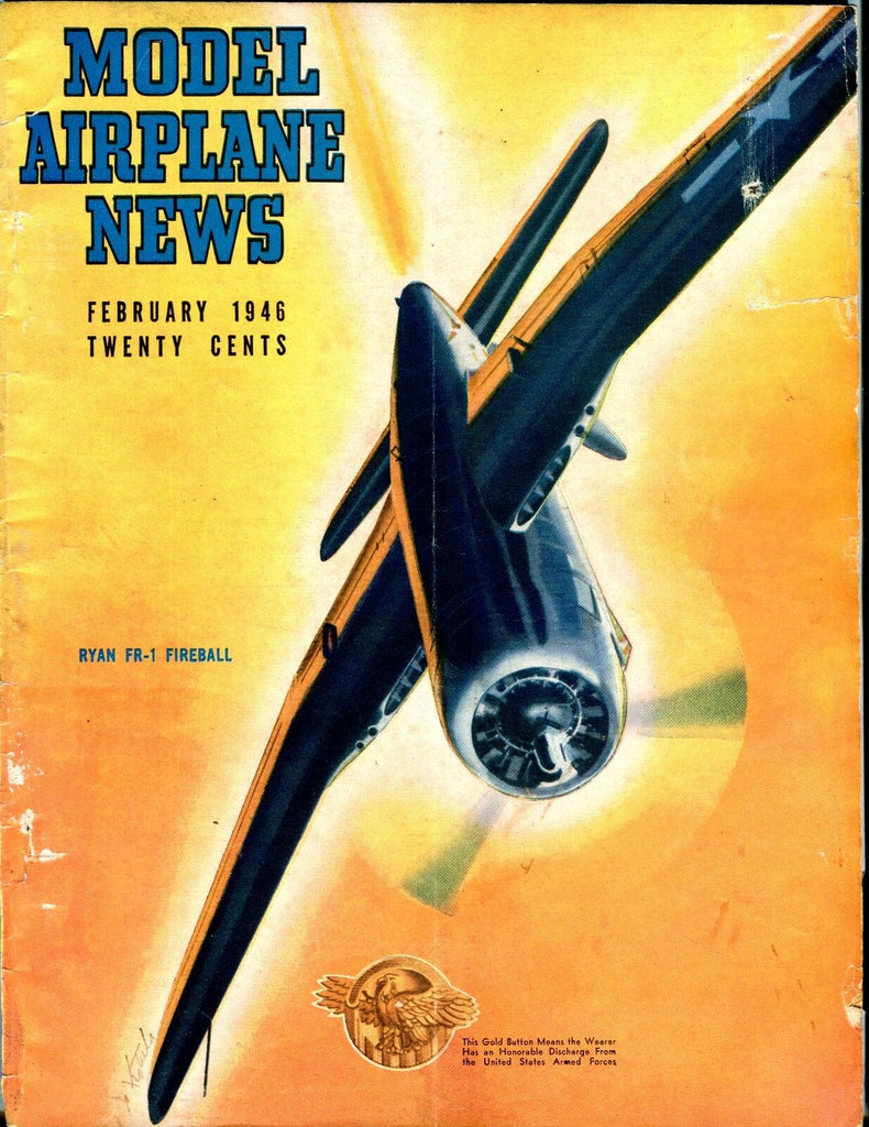 Model Airplane News Magazine February 1946 Ryan FR-1 Fireball GD 040717nonjhe