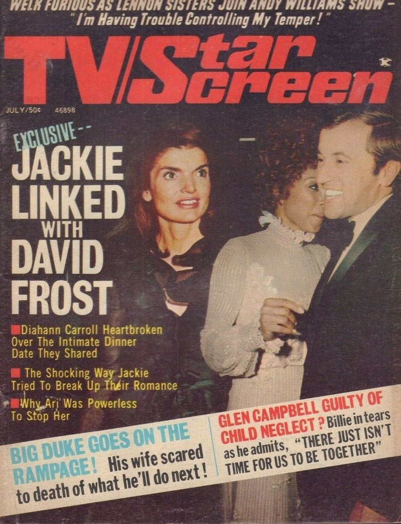 TV Star Screen July 1971 Jackie Onassis Glen Campbell Diahann Carroll 013119DBE2