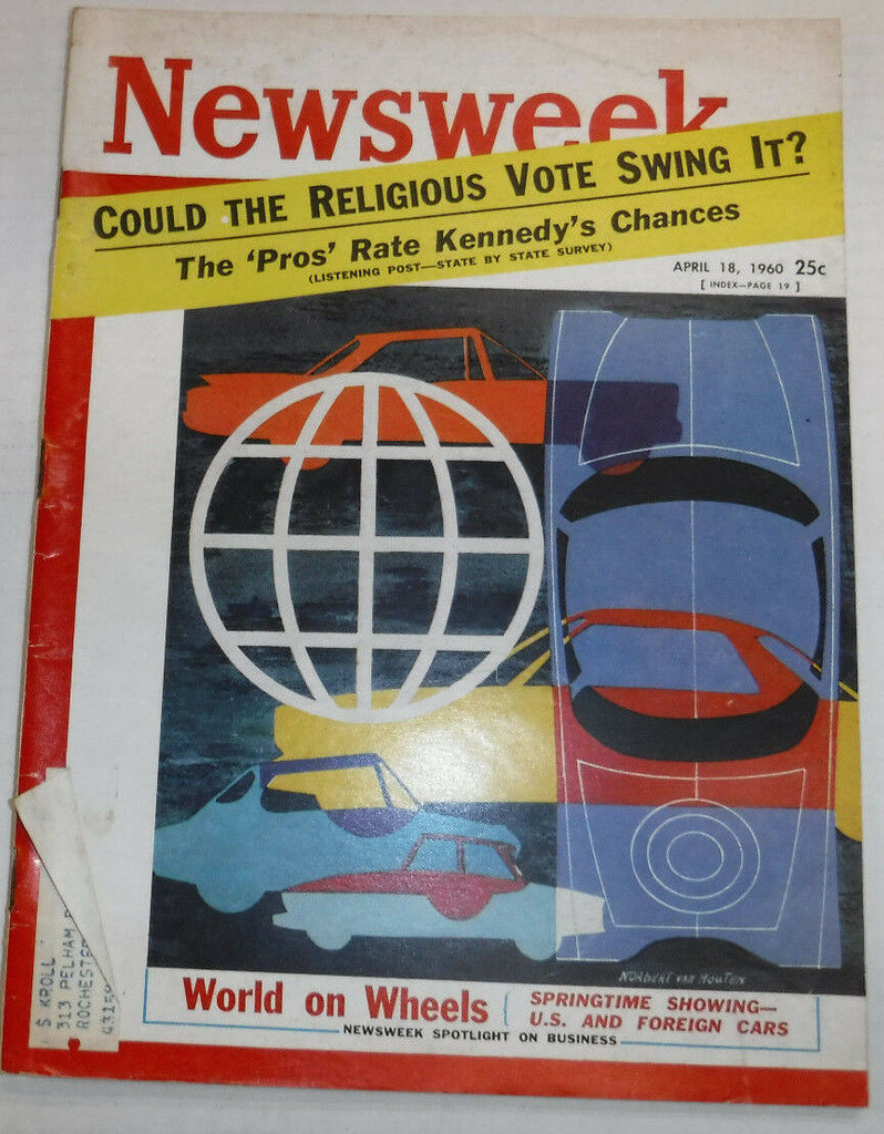 Newsweek Magazine Could The Religions Vote Swing It April 18, 1960 100716R2