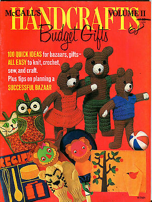 McCall's Handcrafts Volume II Budget Gifts Magazine EX 072116jhe