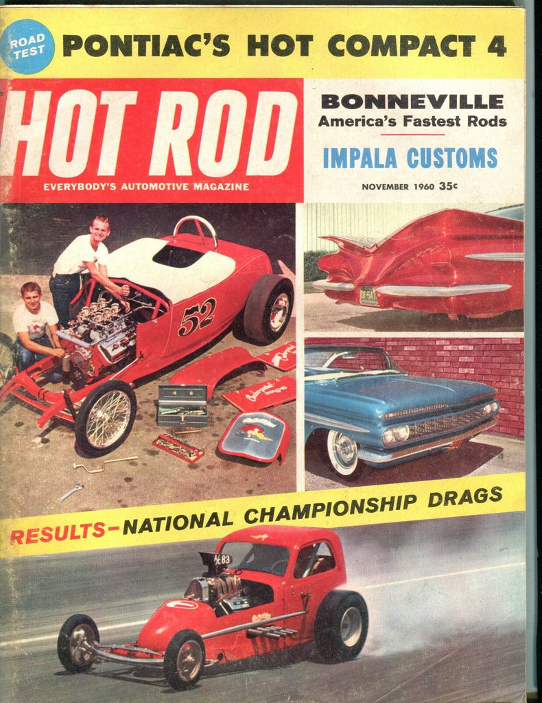 Hot Rod Magazine November 1960 Impala Customs EX No ML 050917nonjhe