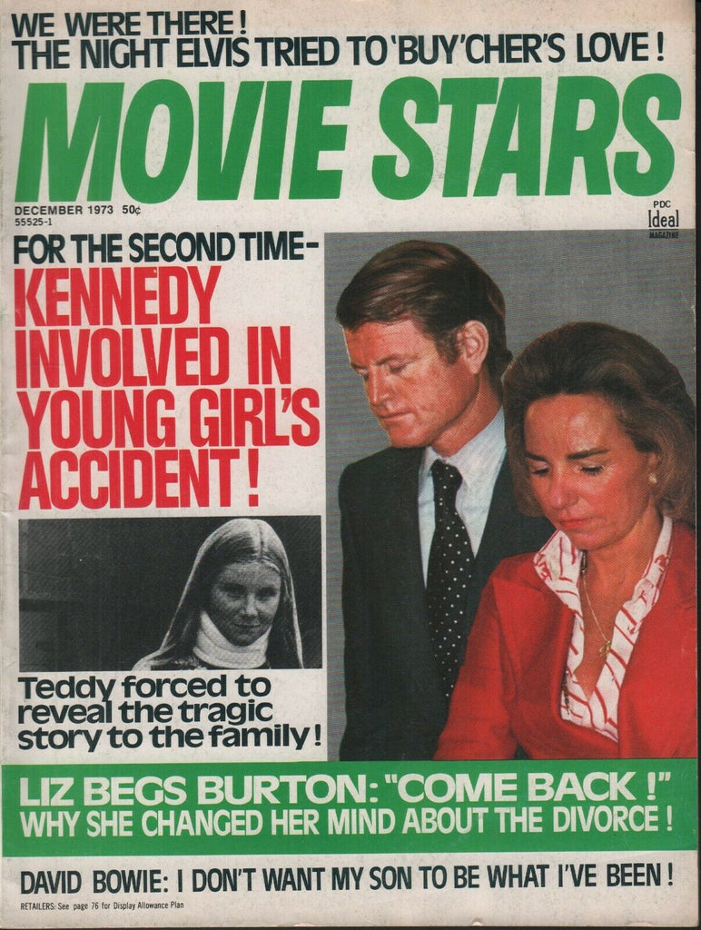 Movie Stars December 1973 Teddy Kennedy David Bowie 062019AME