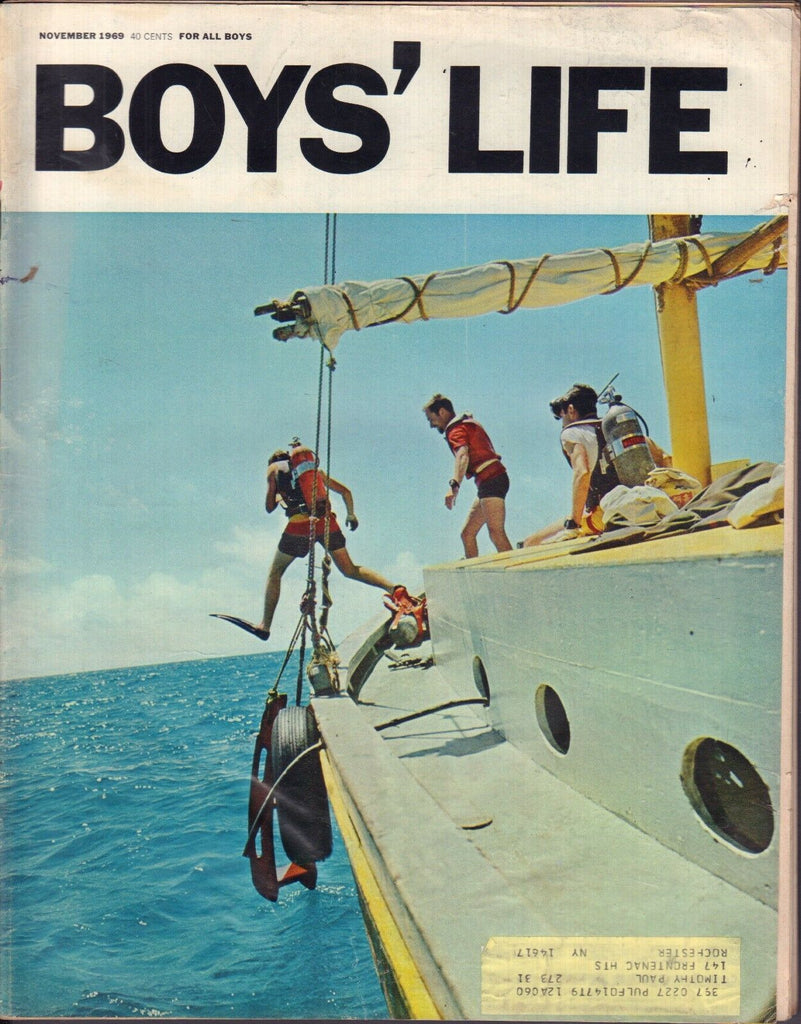 Boy's Life November 1969 Diving w/ML 011617DBE2