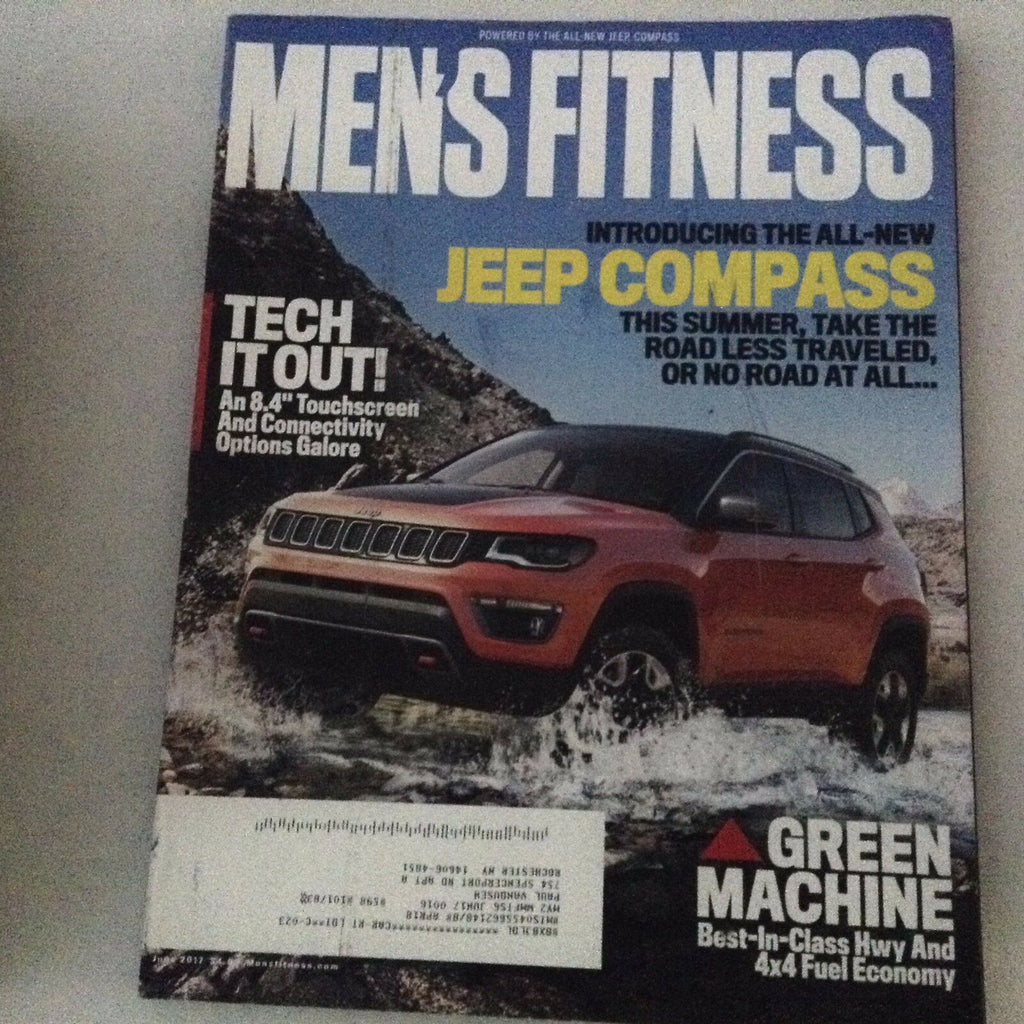 Men's Fitness Magazine Jeep Compass The Green Machine June 2017 061717nonrh2