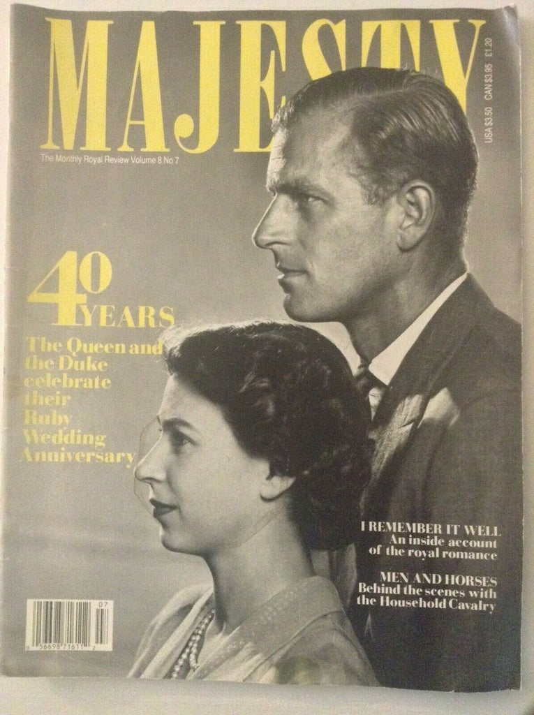 Majesty Magazine Queen & Duke's Ruby Wedding November 1987 041119nonrh