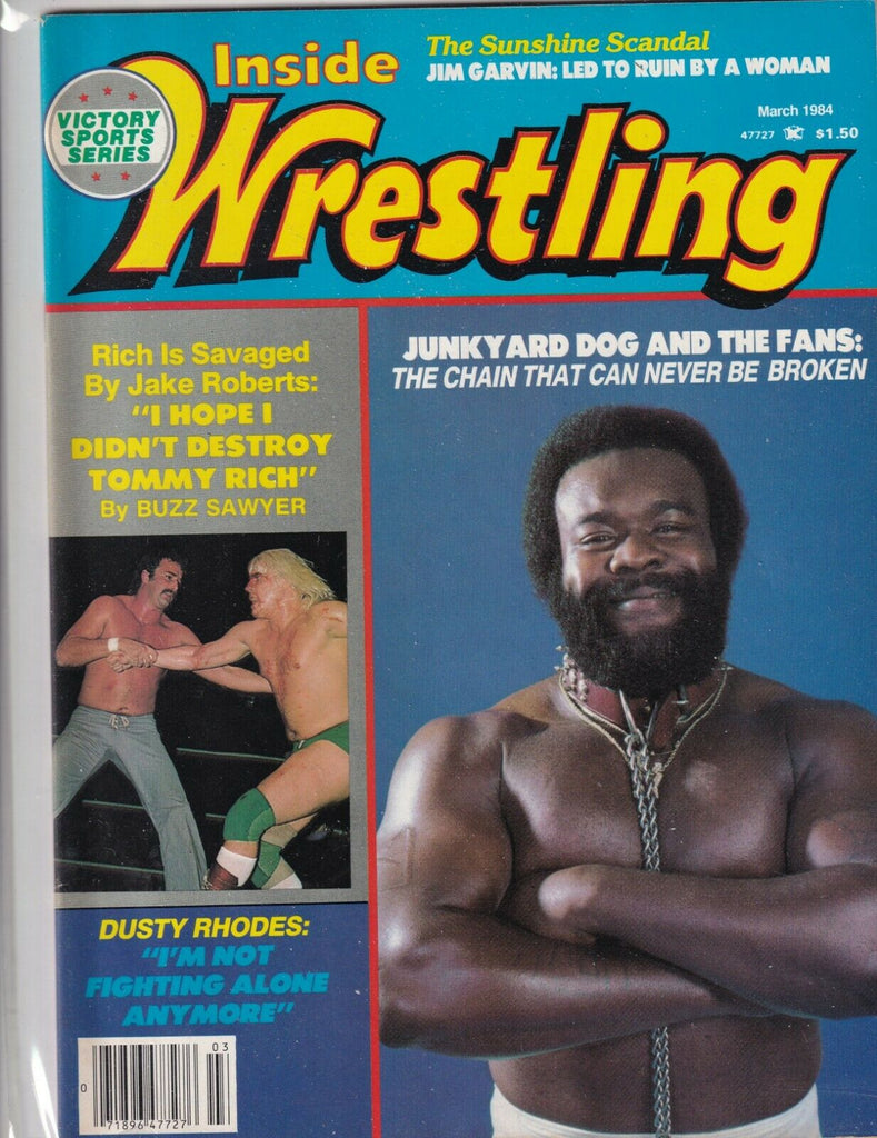 Inside Wrestling Junkyard Dogg Tommy Rich Jake Roberts March 1984 061019nonr