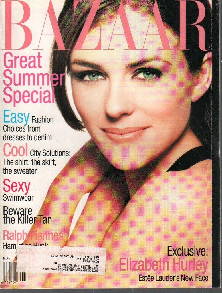 Harper's Bazaar Fashion Magazine May 1995 Elizabeth Hurley 031020AME