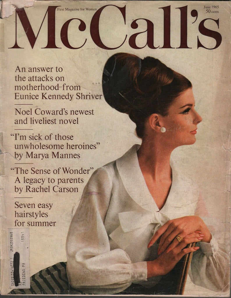 McCall's Magazine June 1965 Eunice Kennedy Shriver Noel Coward 93019AME2