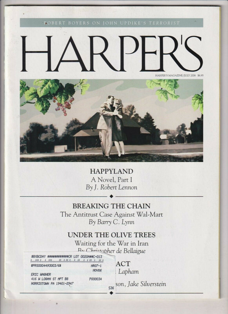 Harper's Magazine Robert Boyers On John Updike July 2006 032720nonrh