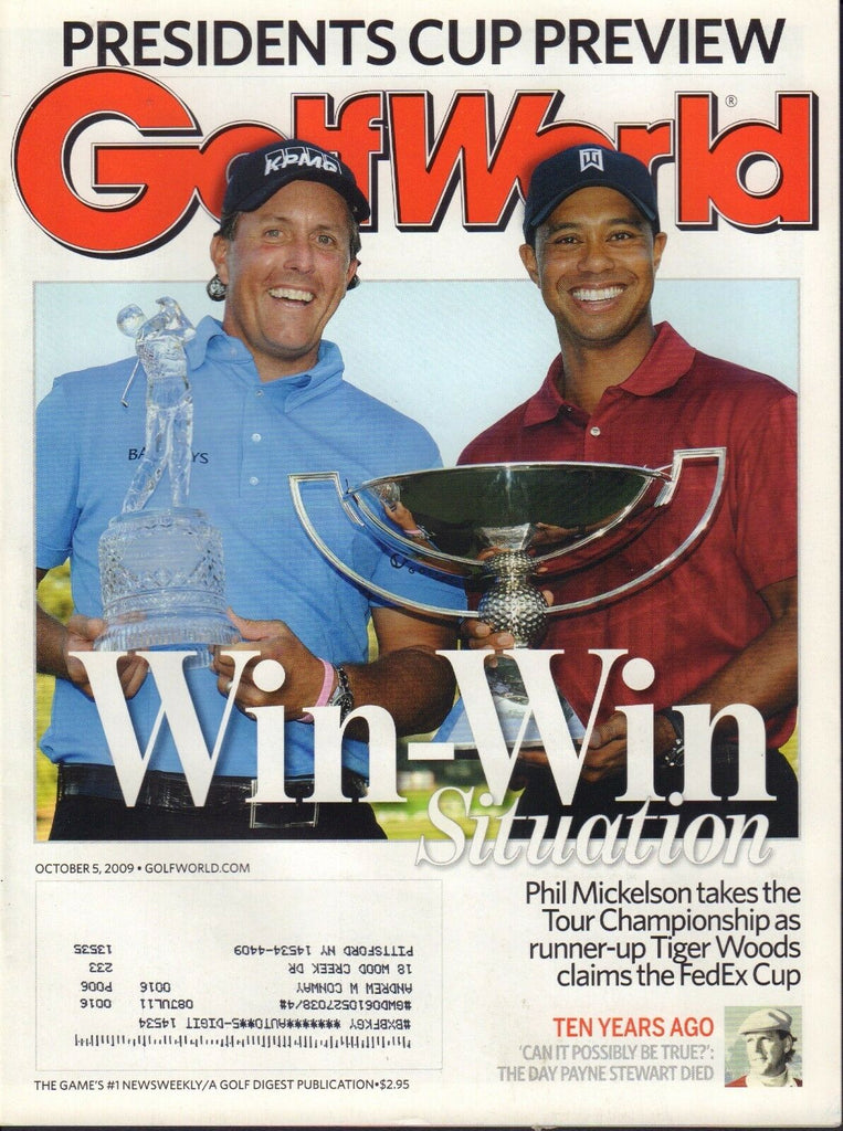 Golf World Magazine October 5 2009 Tiger Woods Phil Mickelson 072617nonjhe