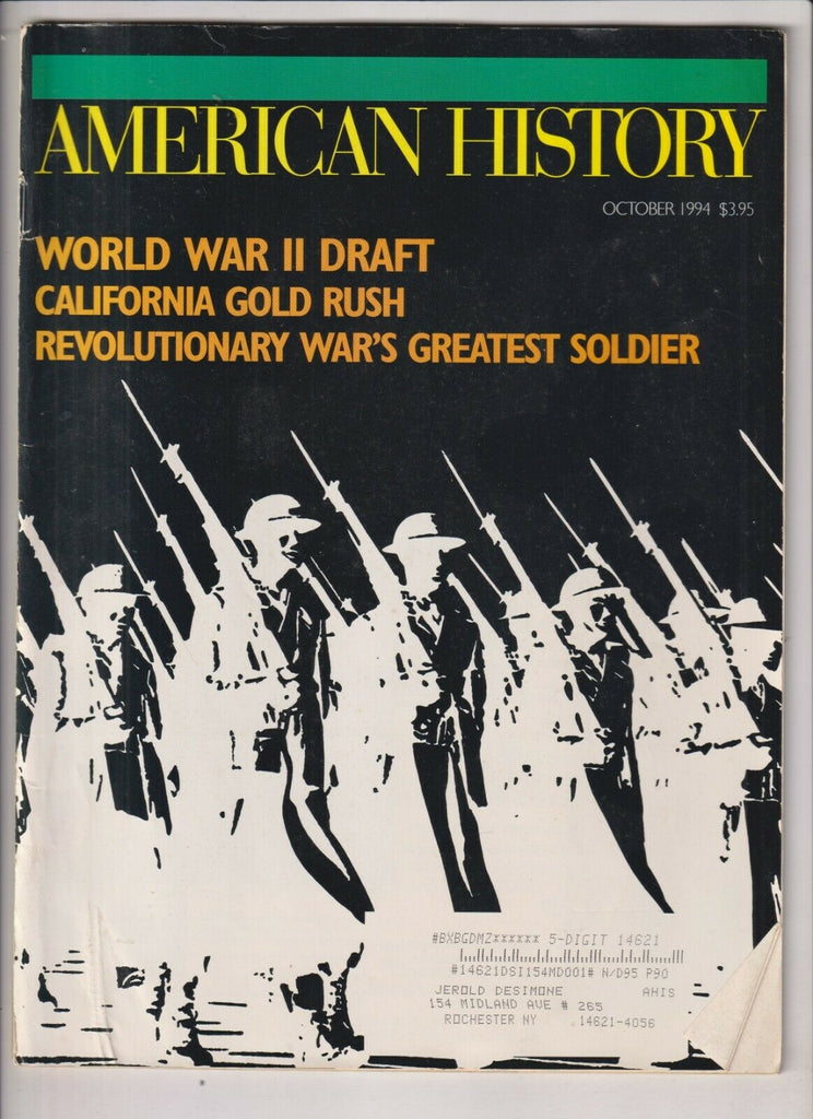 American History Mag World War II Draft & Cali Gold October 1994 032920nonrh