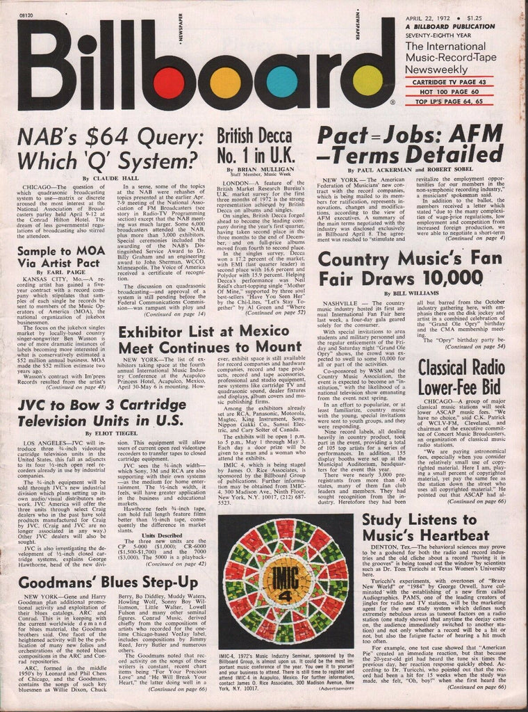 Billboard April 22 1072 IMIC-4, Goodmans Blues, JVC 062817nonDBE