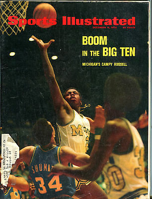 Sports Illustrated Magazine December 11 1972 Campy Russell Michigan EX 040416jhe
