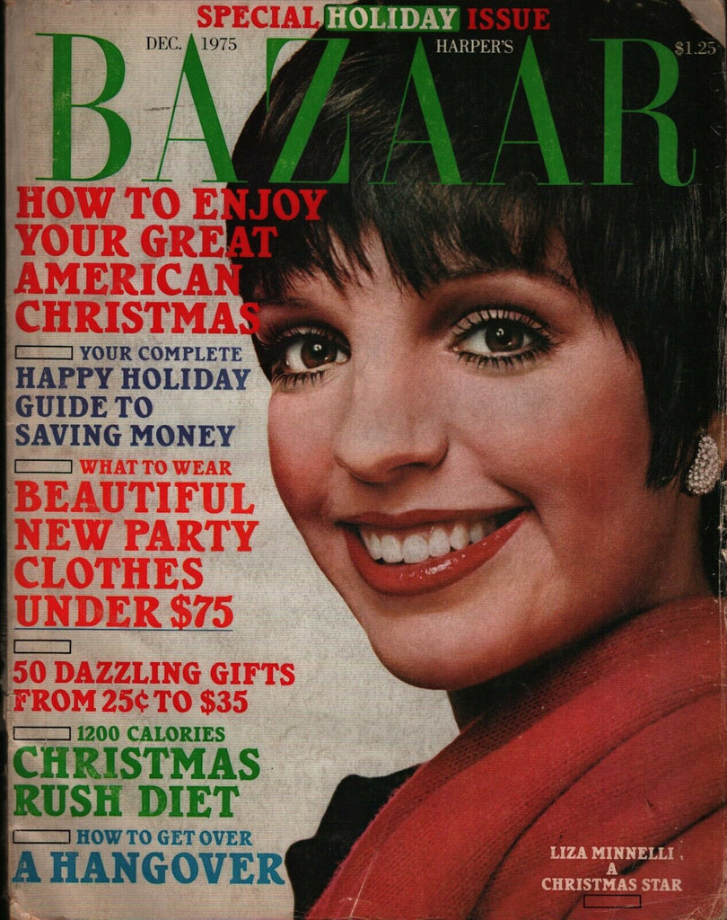 Harper's Bazaar Magazine December 1975 Liza Minnelli Kate Chambers 022521ame2