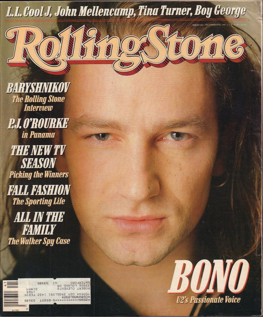 Rolling Stone October 8 1987 Bono, P.J. O'Rouke w/ML VG 122816DBE