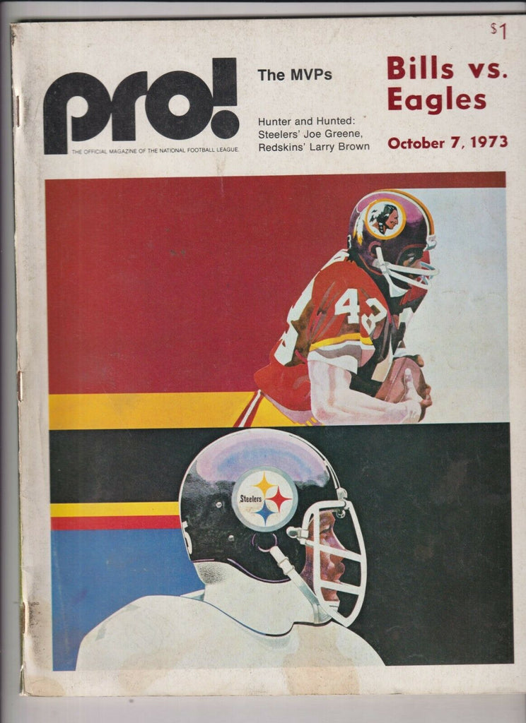 Pro! Mag The MVPs Buffalo Bills Vs Eagles October 7, 1973 021020nonr