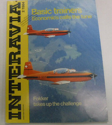 Interavia Magazine Fokker & Basic Trainers February 1984 FAL 081915R2