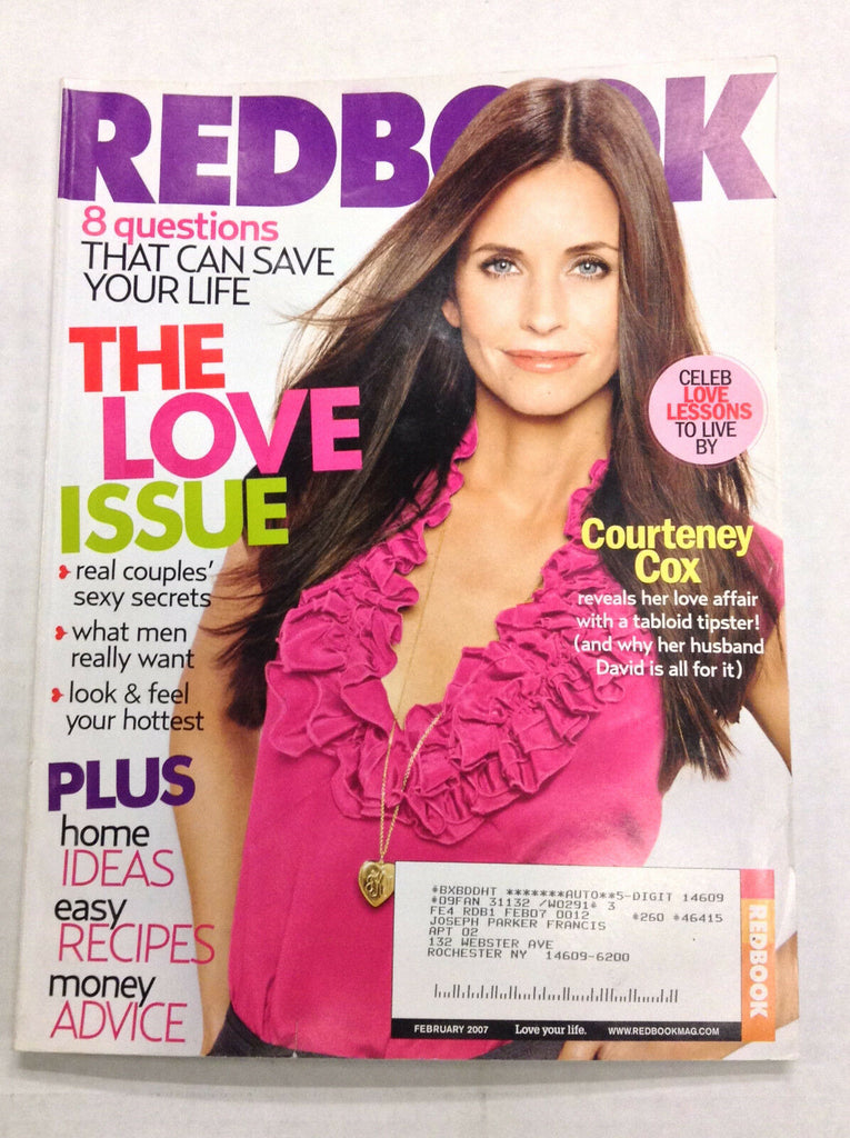 Redbook Magazine Courteney Cox The Love Issue February 2007 020117RH