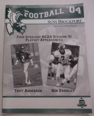 Football Magazine Suny Brockport Troy Anderson 2004 010215R