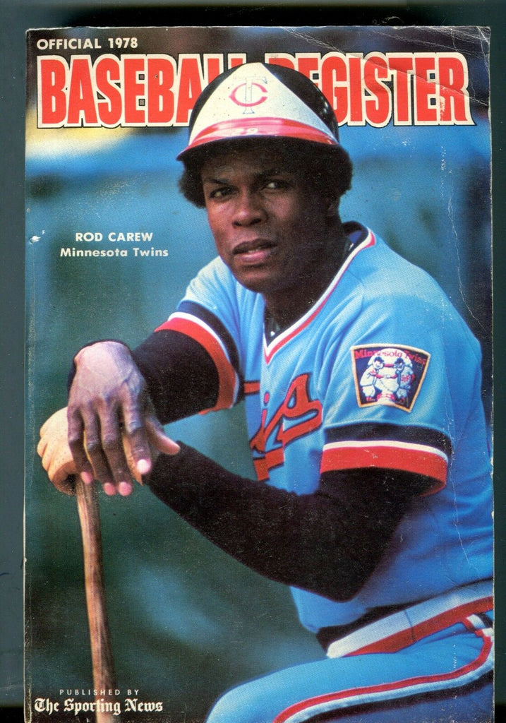Sporting News Official Baseball Register 1978 Rod Carew VG 060617nonjhe