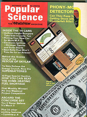 Popular Science Magazine October 1973 Inside The '74 Cars VG 032416jhe