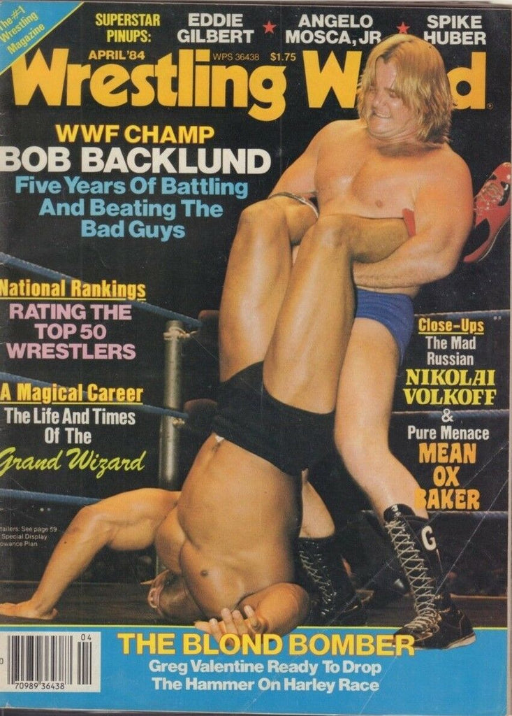 Wrestling World April 1984 Greg Valentine Harley Race Nikolai Volkoff 010519DBE