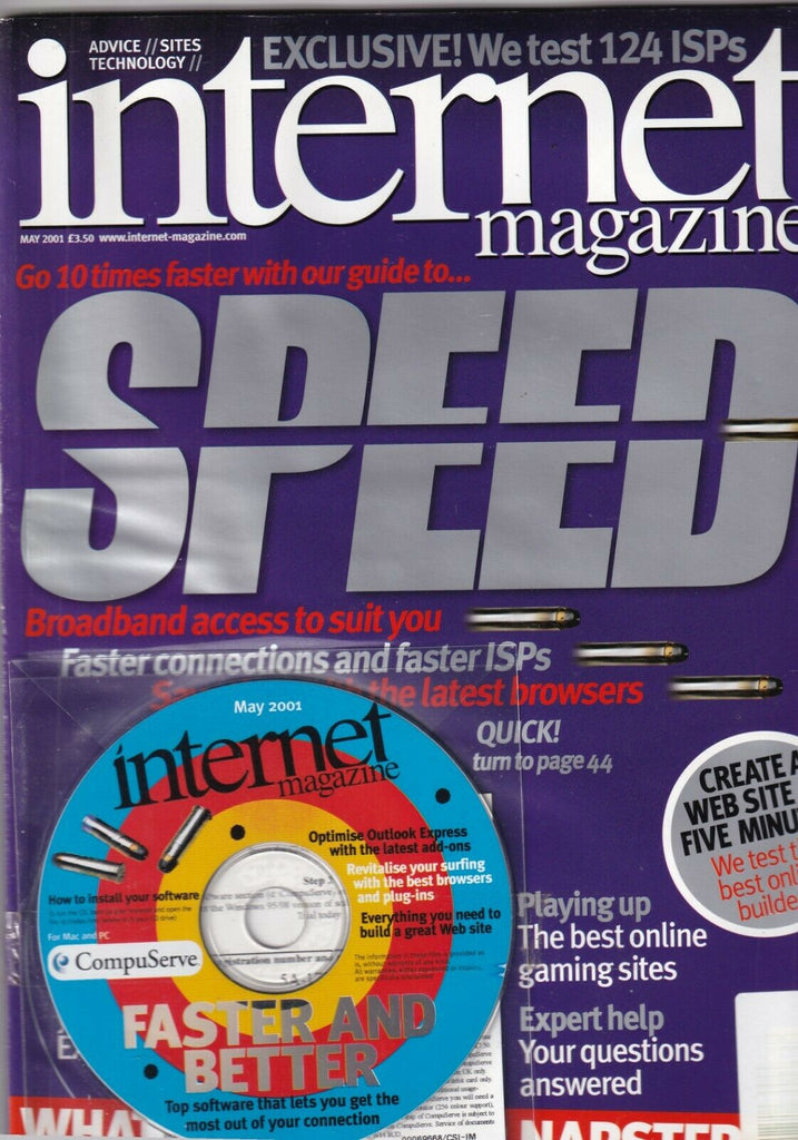 Internet Magazine Go 10 Times Faster May 2001 090319nonr