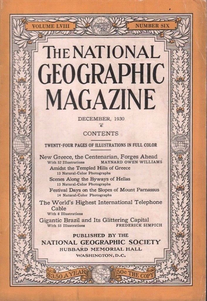 National Geographic December 1930 New Greece Forges Ahead 020717DBE