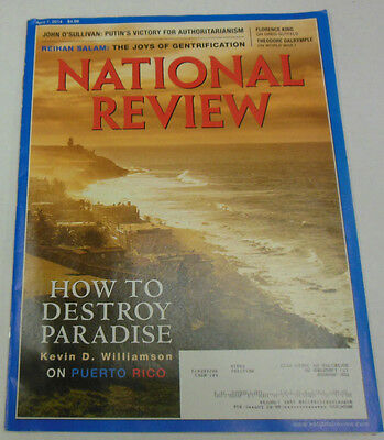 National Review Magazine How To Destory Paradise April 2014 071814R