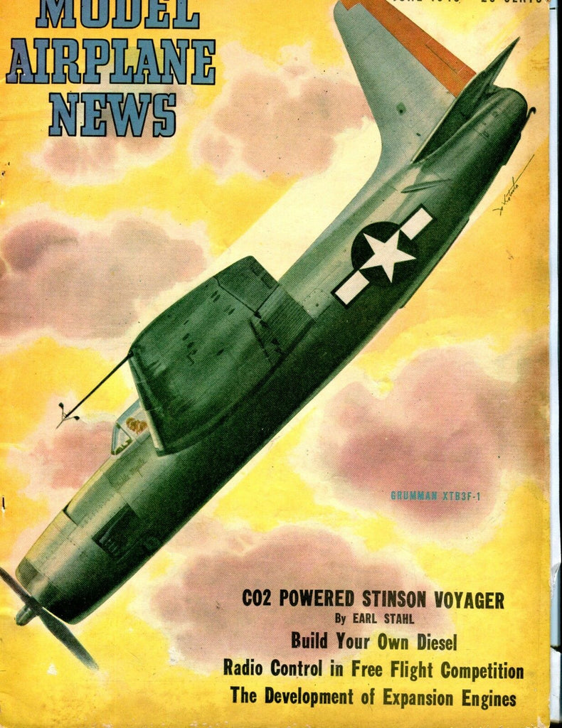 Model Airplane News Magazine June 1948 Grumman XTB3F-1 GD 040717nonjhe