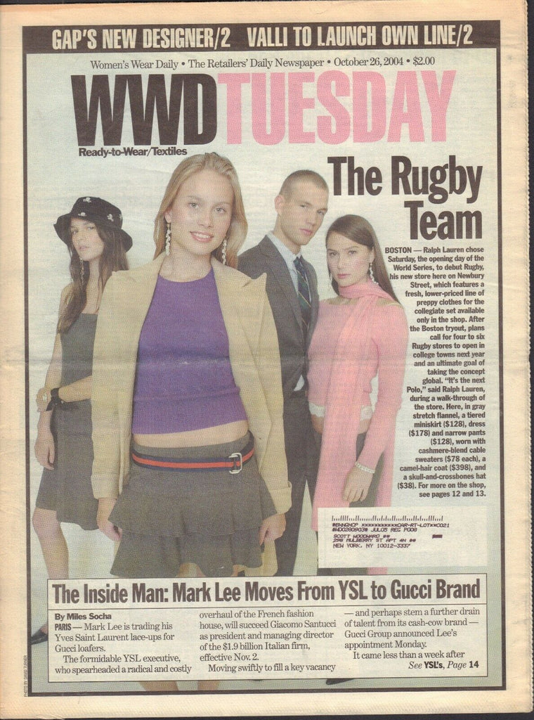 WWD October 26 2004 Mark Lee Miles Socha The Rugby Team 021419DBE2