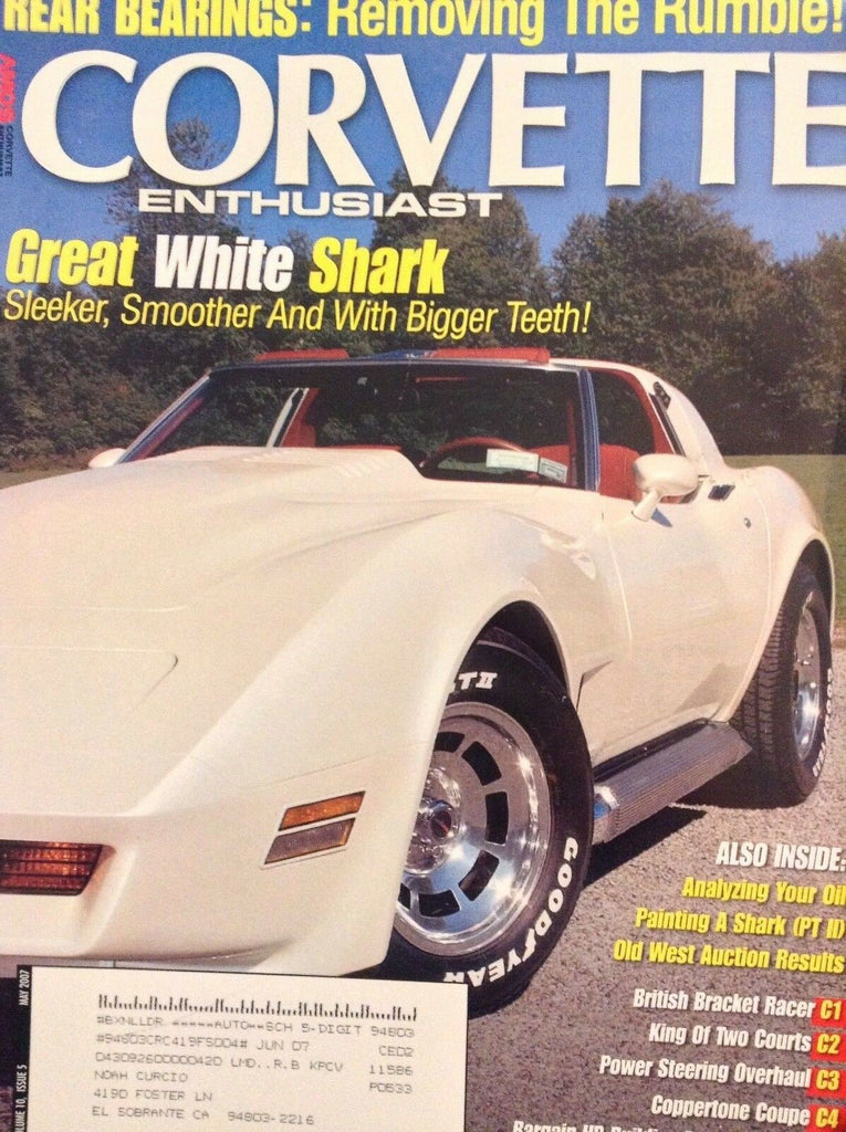Corvette Enthusiast Magazine Fred And Janet Myer May 2007 021518nonrh